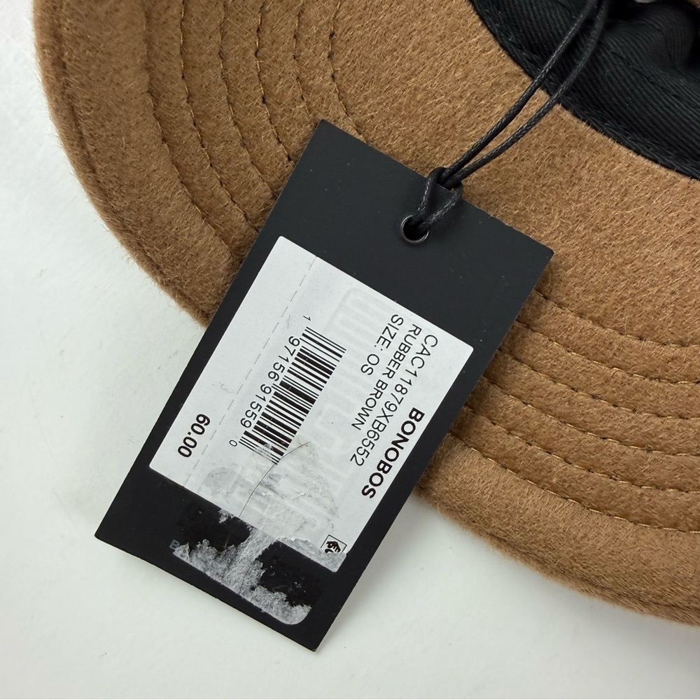 Bonobos x Toys R Us Geoffrey Embroider 100% Wool Baseball Cap Brown Mens OS NWT - Picture 5 of 10